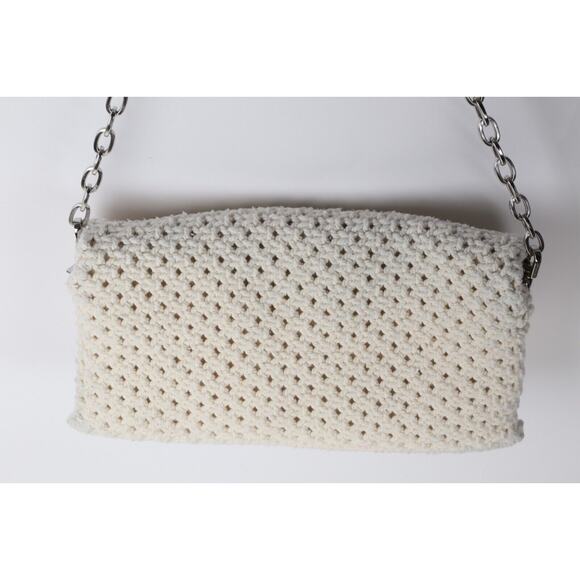 Zadig & Voltaire Cream Rock Macrame Chain Shoulder Bag - Picture 8 of 16